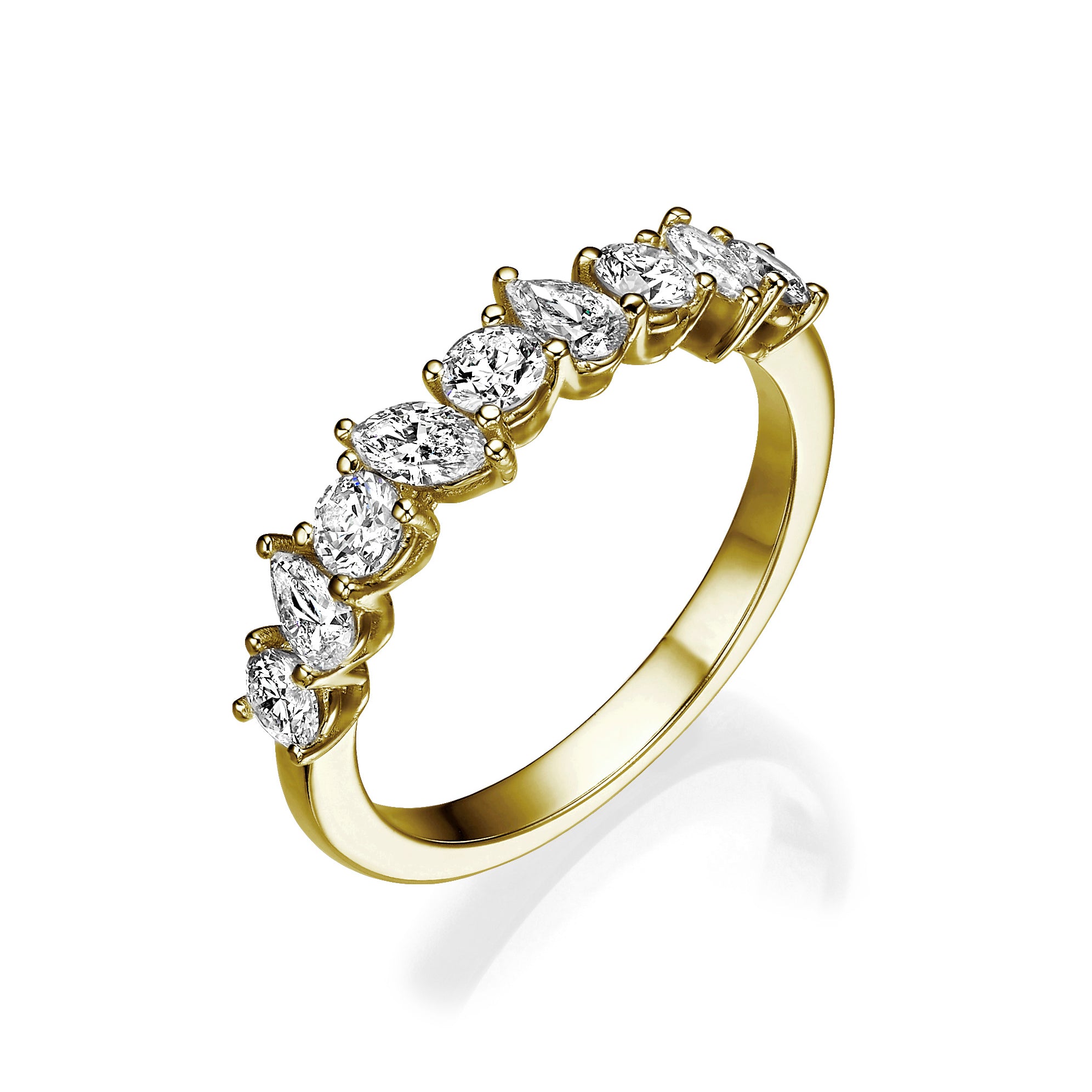 FANCY SHAPE 9 DIAMOND RING