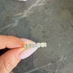 2.1CTS ROUND DIAMOND HALFWAY RING - SEVEN DIAMONDS 0.3CT EACH