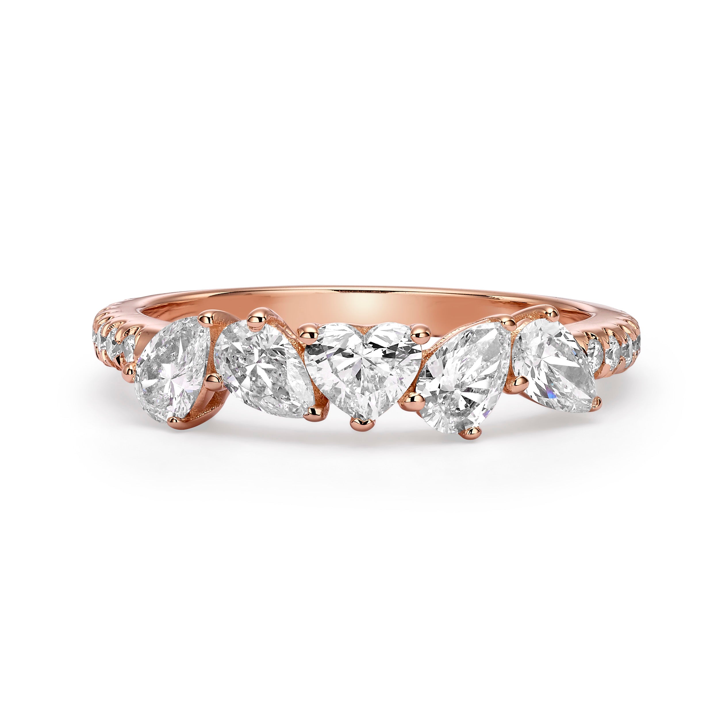 HARMONY PEAR HEART DIAMOND RING