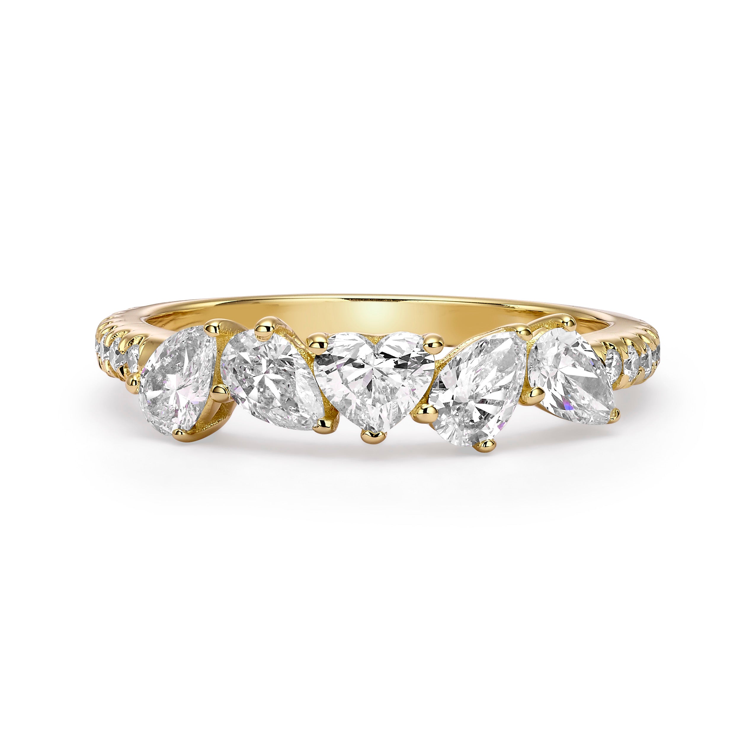 HARMONY PEAR HEART DIAMOND RING