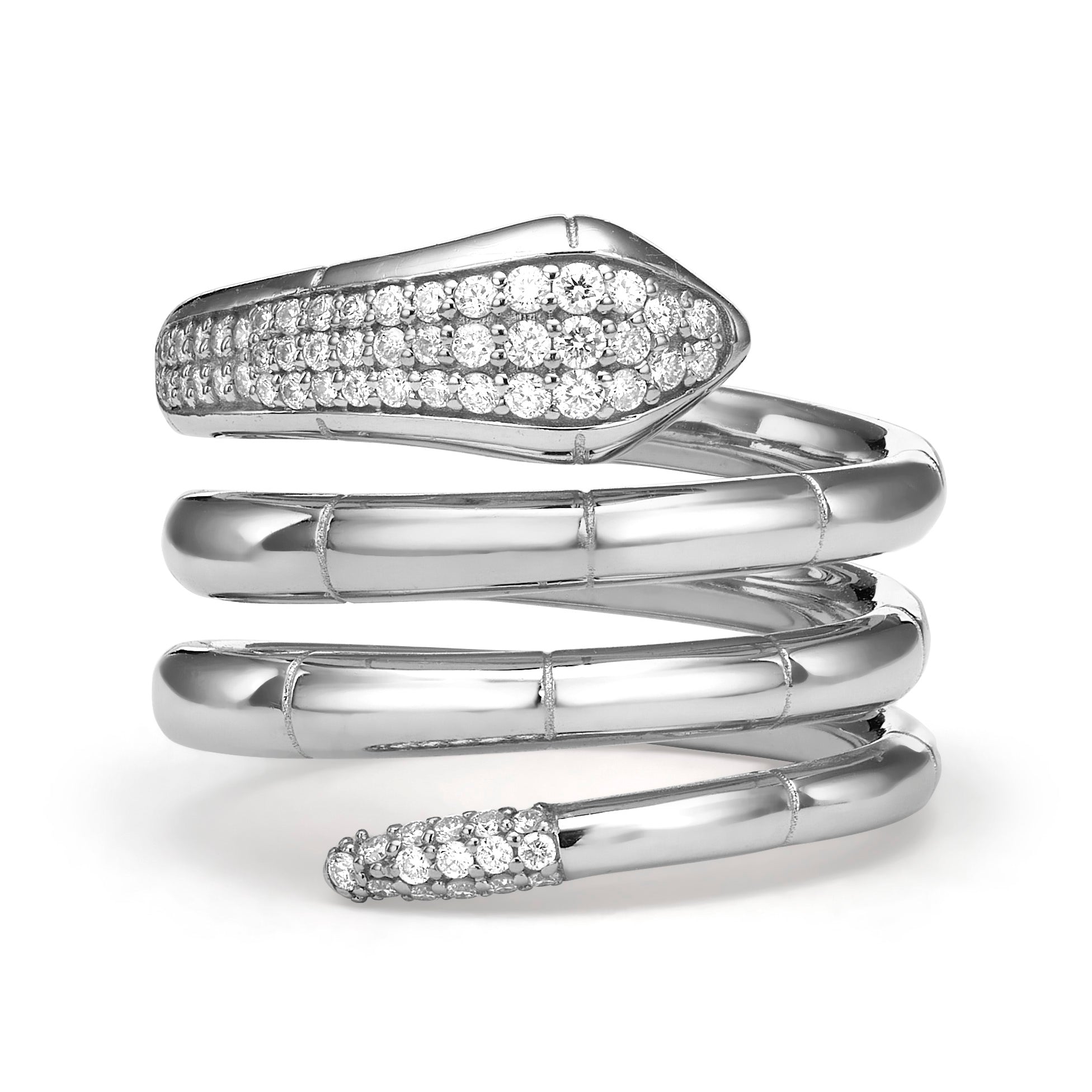 DOUBLE COIL SNAKE RING