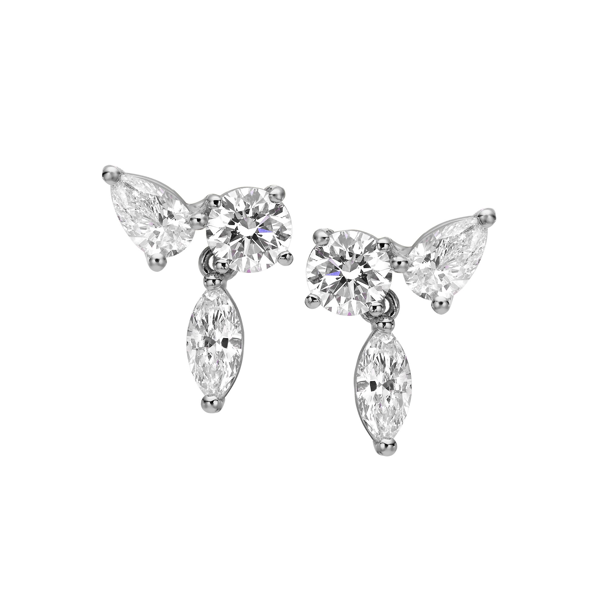 TRIO DIAMOND EARRINGS