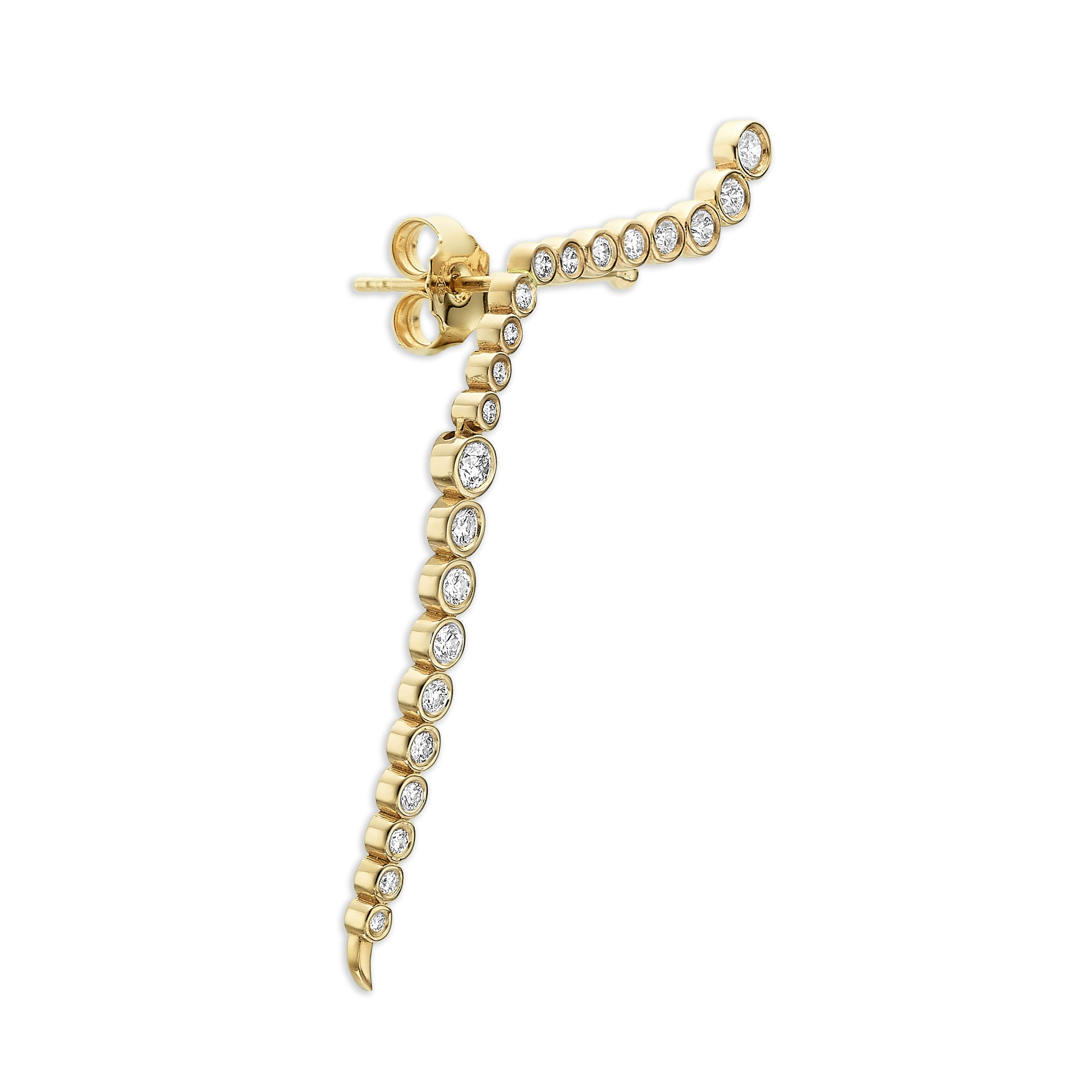 עגיל יהלומים בזל ארוך