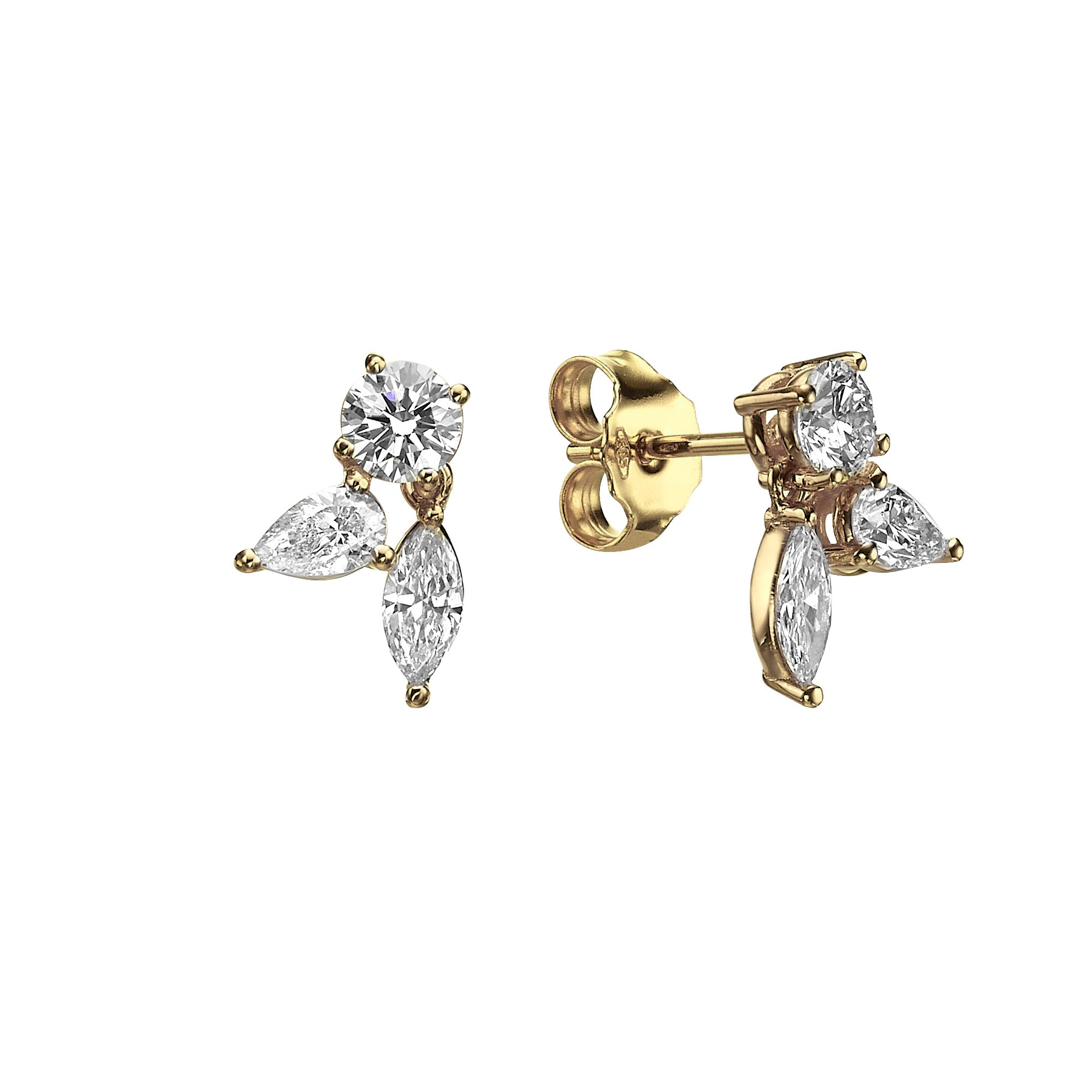 TRIO DIAMOND EARRINGS