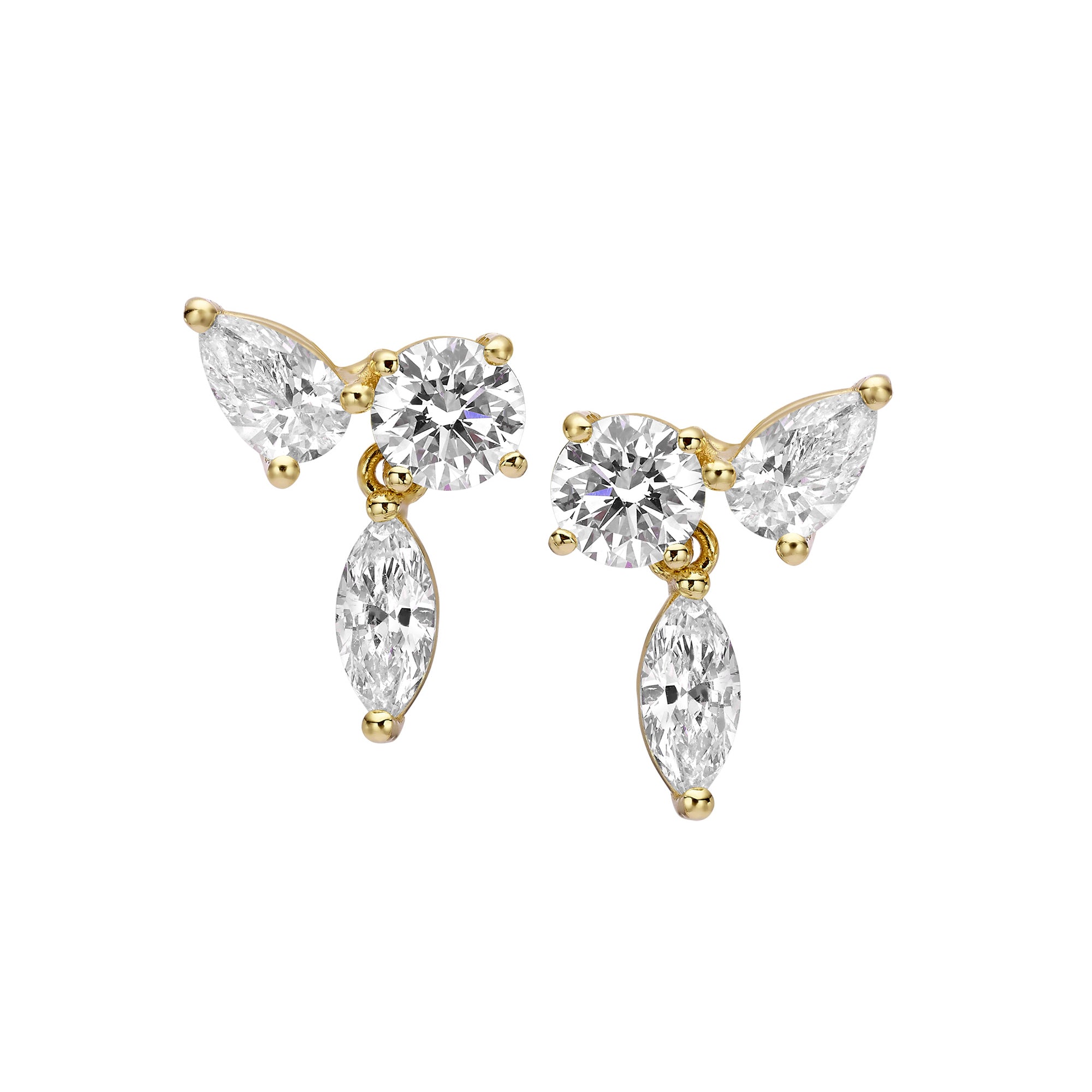 TRIO DIAMOND EARRINGS
