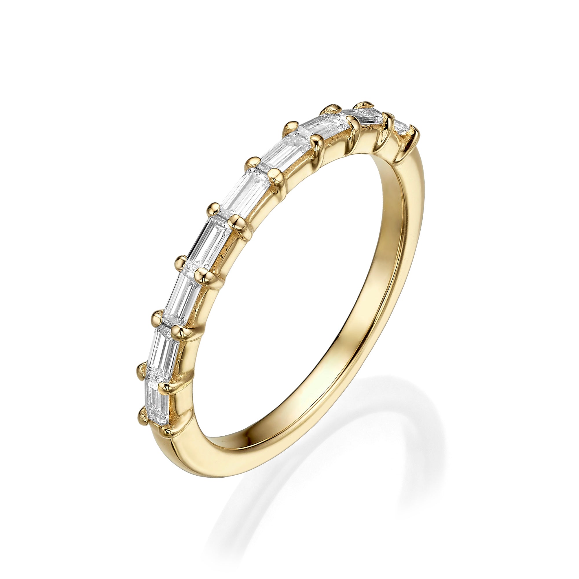 BAGUETTE STRAIGHT DIAMOND RING