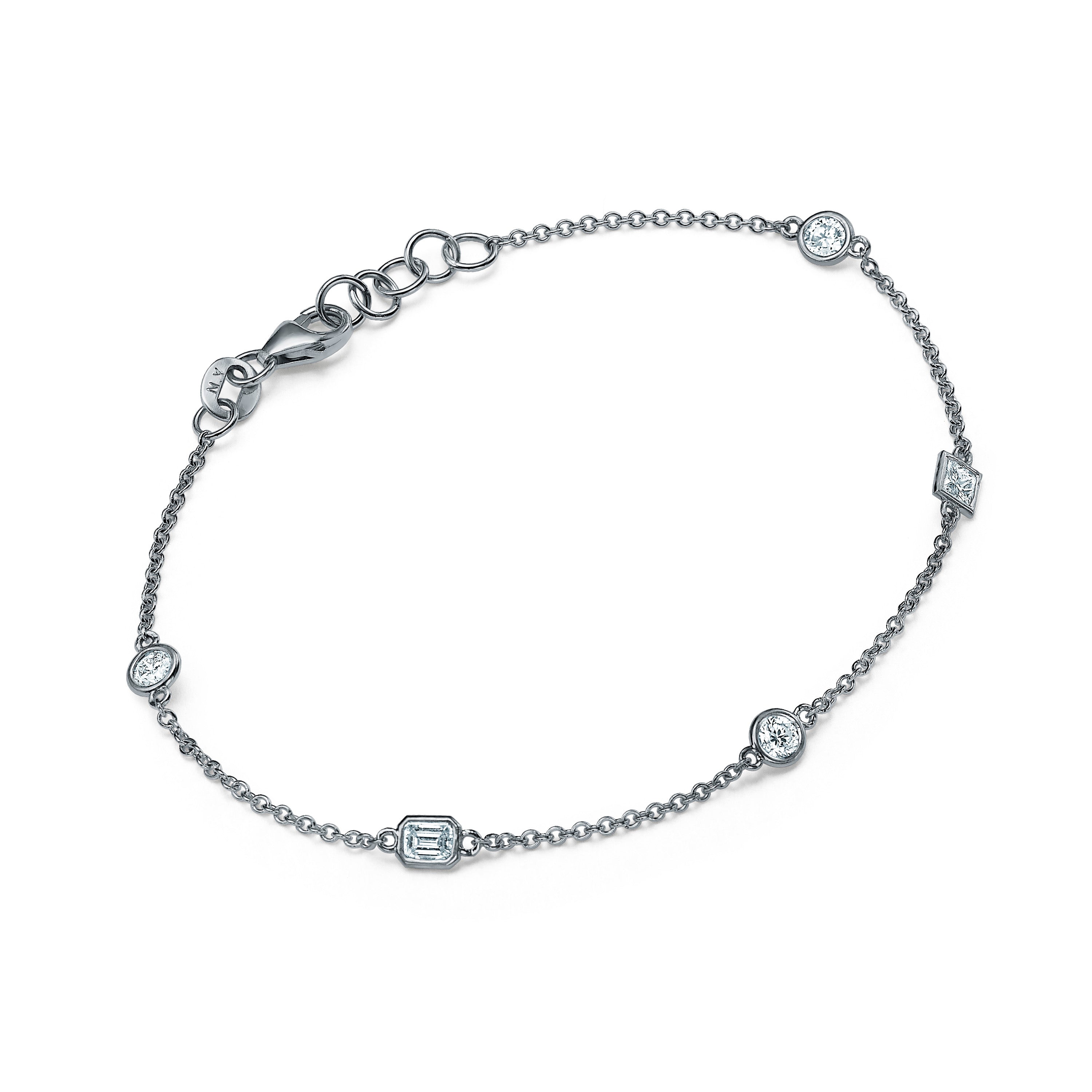 FANCY DIAMOND BEZEL BRACELET