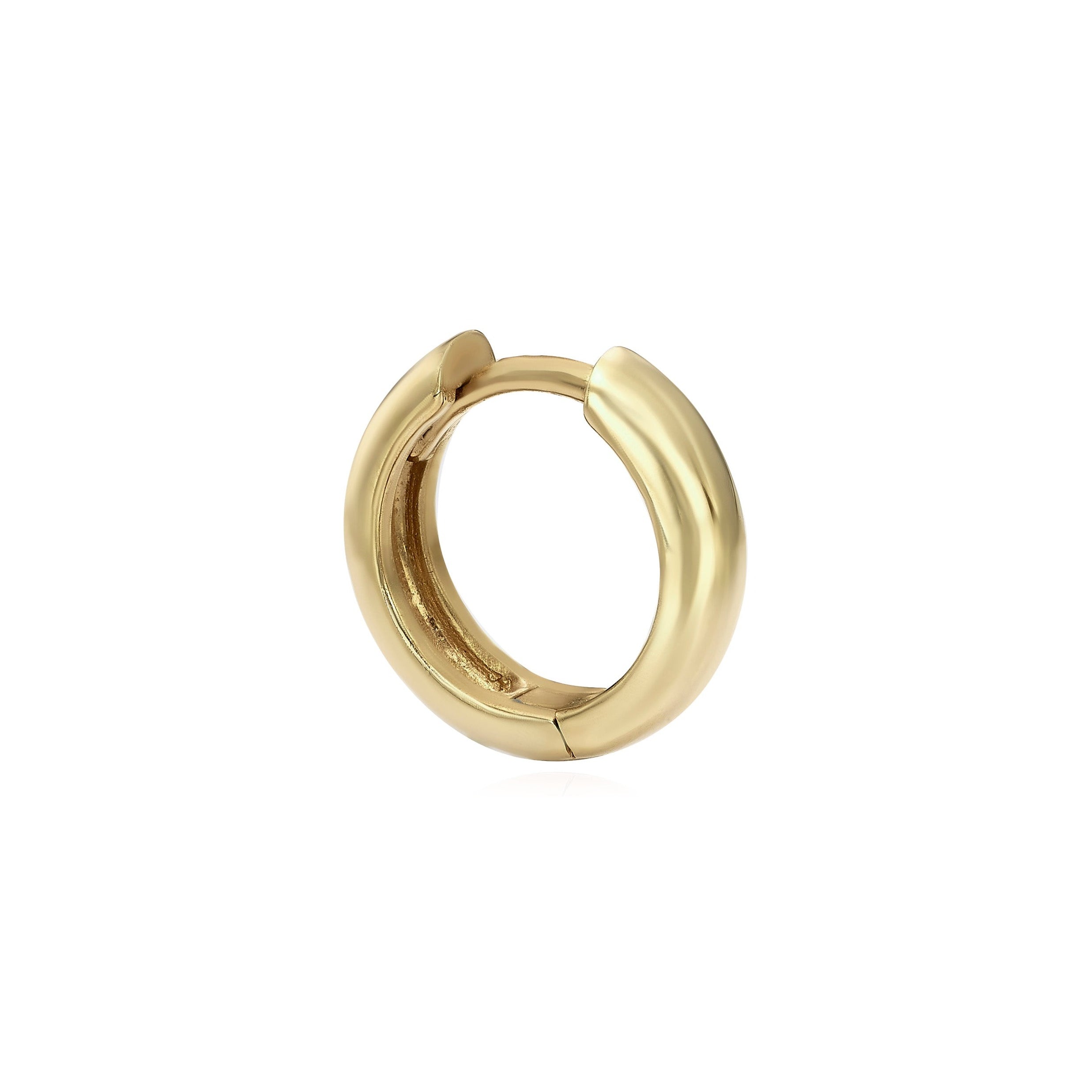 SMALL BOLD EARRINGS - Yellow Gold - Single earring