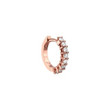 DIAMOND HUGGIES - Rose Gold - Single earring