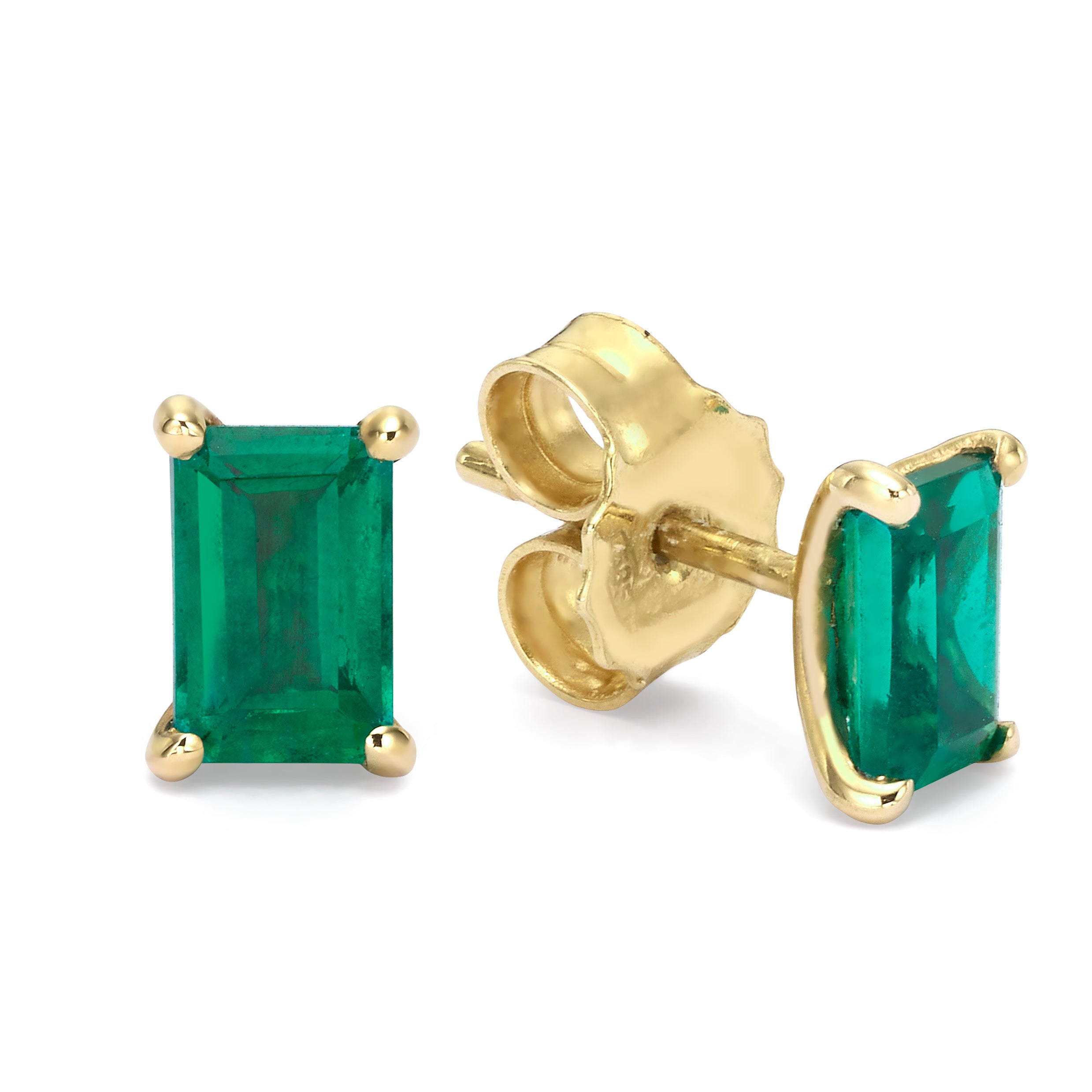 Emerald Gem stone stud