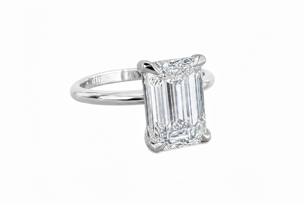 2 CT ENGAGEMENT EMERALD CUT DIAMOND