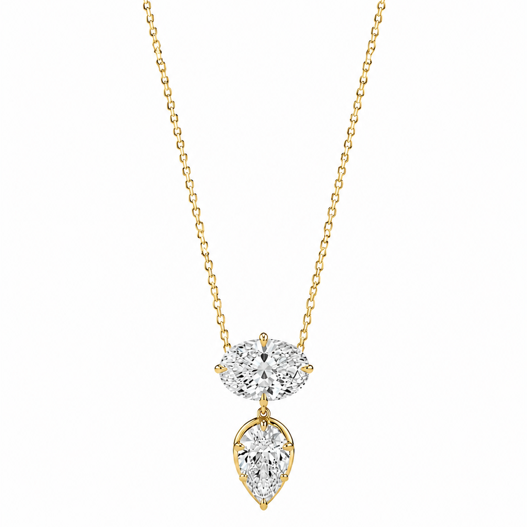 OVAL CROS AND PEAR DROP
