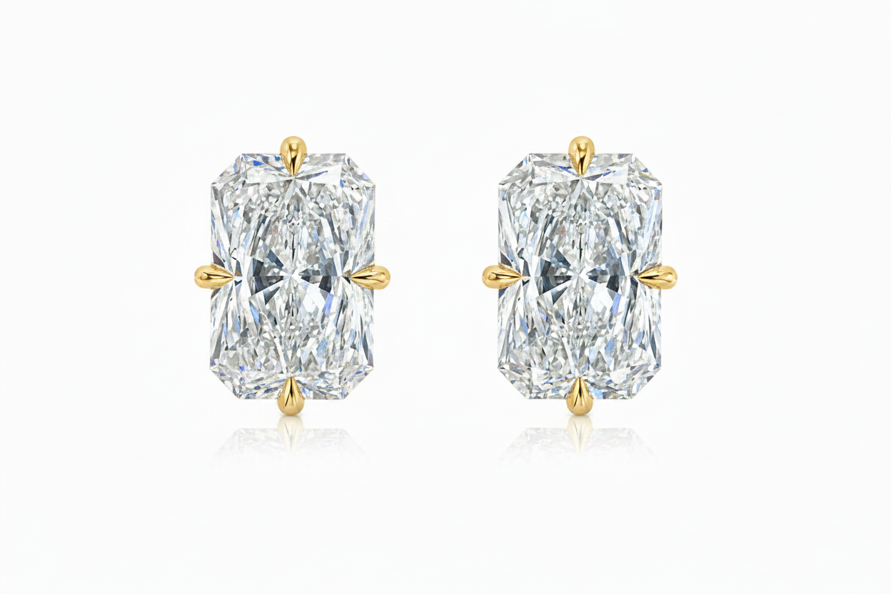 RADIANT CROSS STUDS
