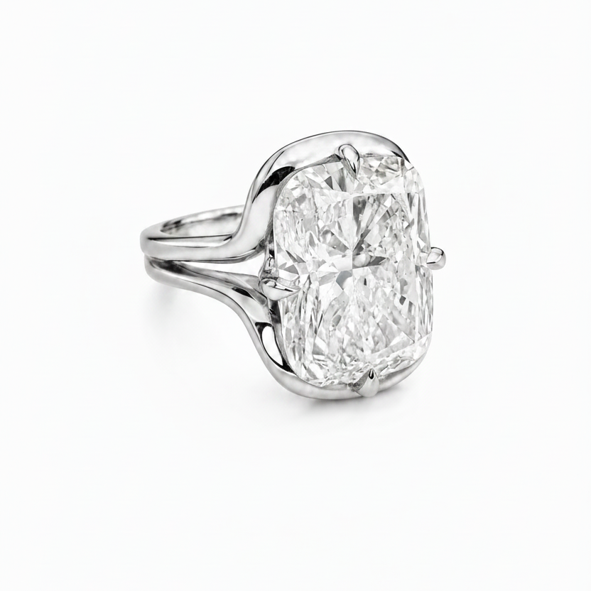 ENGAGEMENT RADIANT DIAMOND RING 4CT