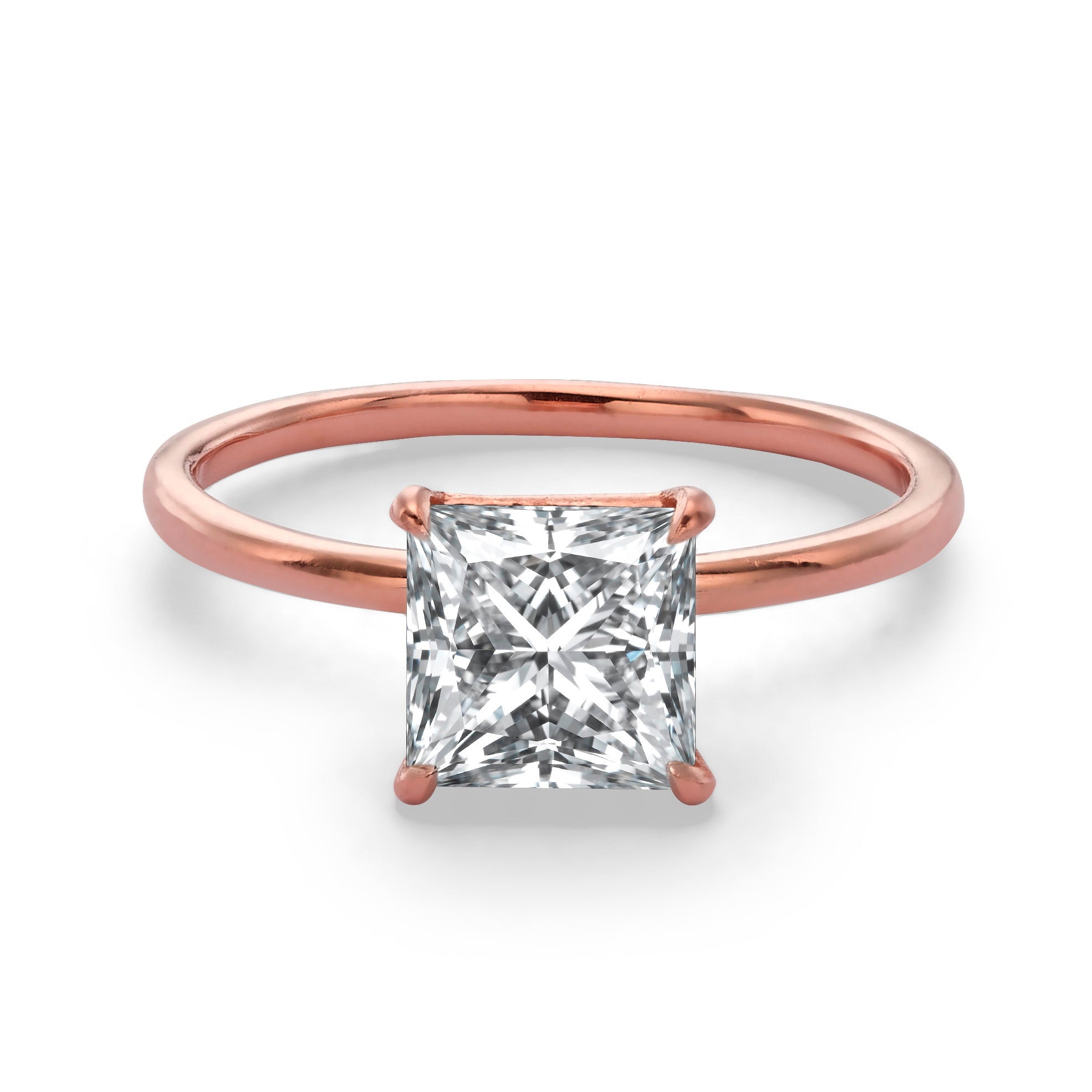 1.5 Ct. PRINCESS CUT DIAMOND ENGAGEMENT RING