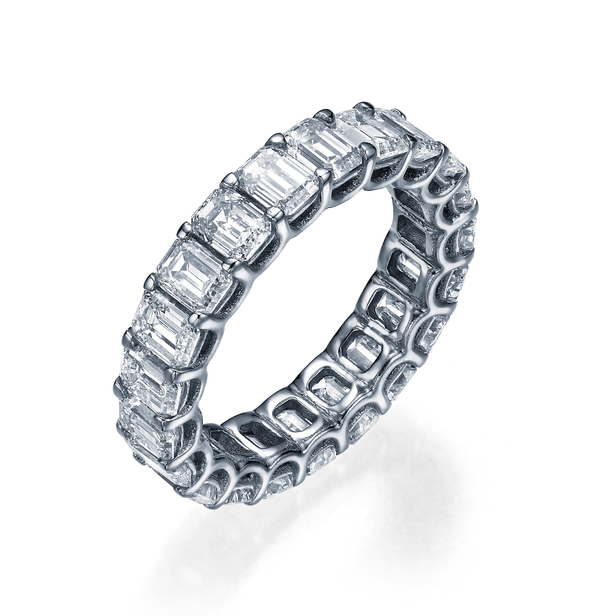 EMERALD DIAMOND ETERNITY BAND