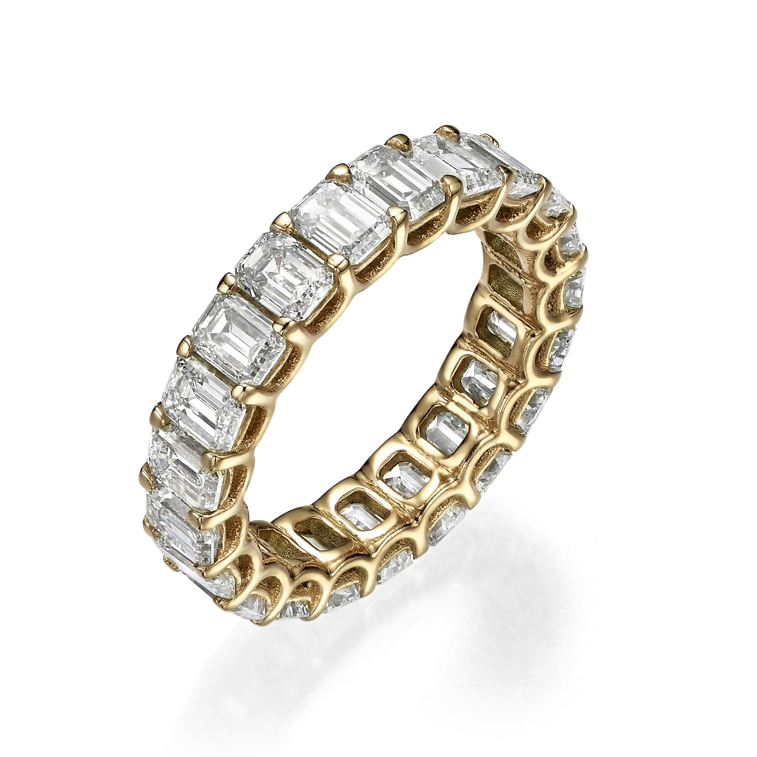 EMERALD DIAMOND ETERNITY BAND
