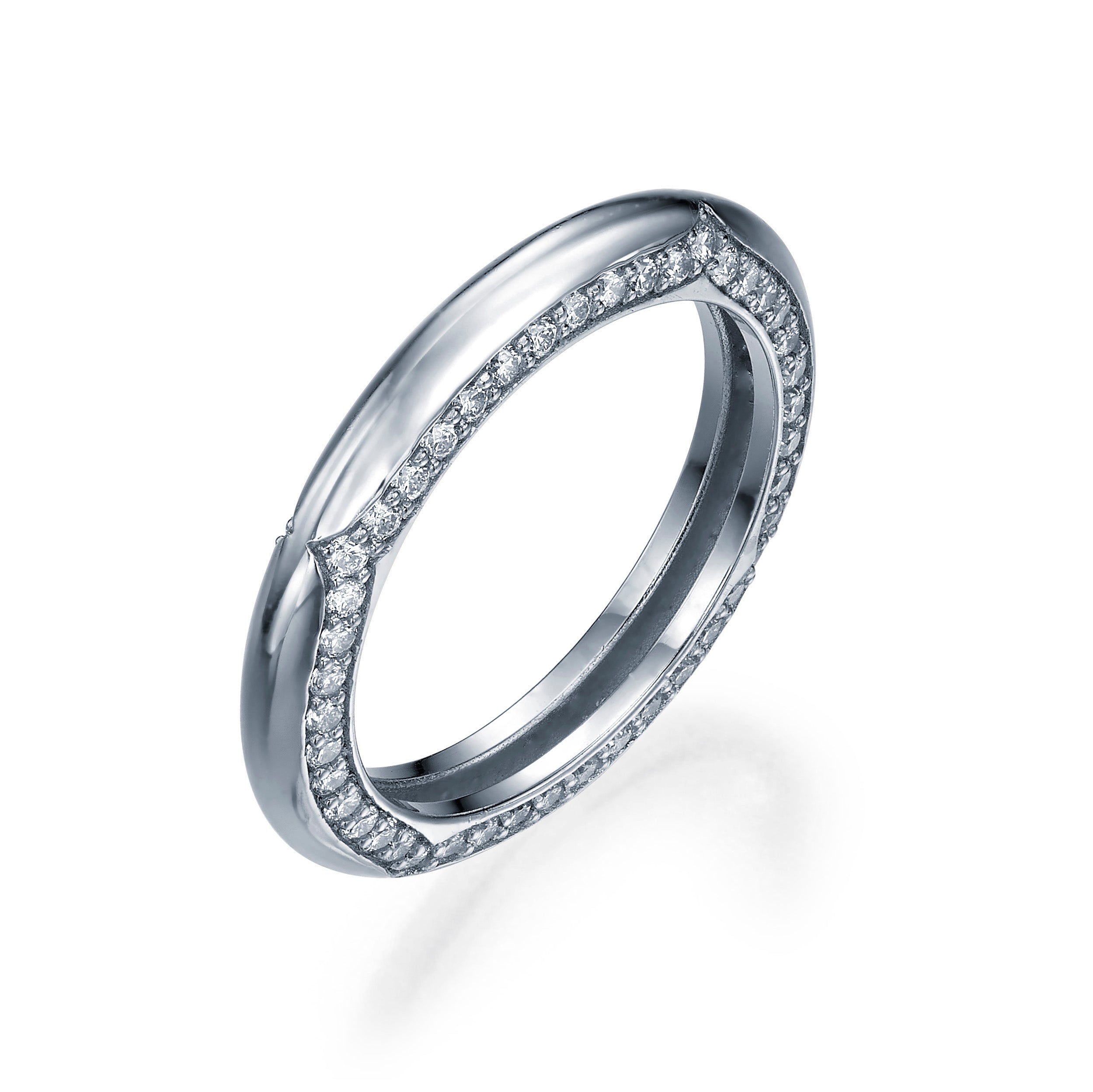 SIDE DIAMOND PAVE RING
