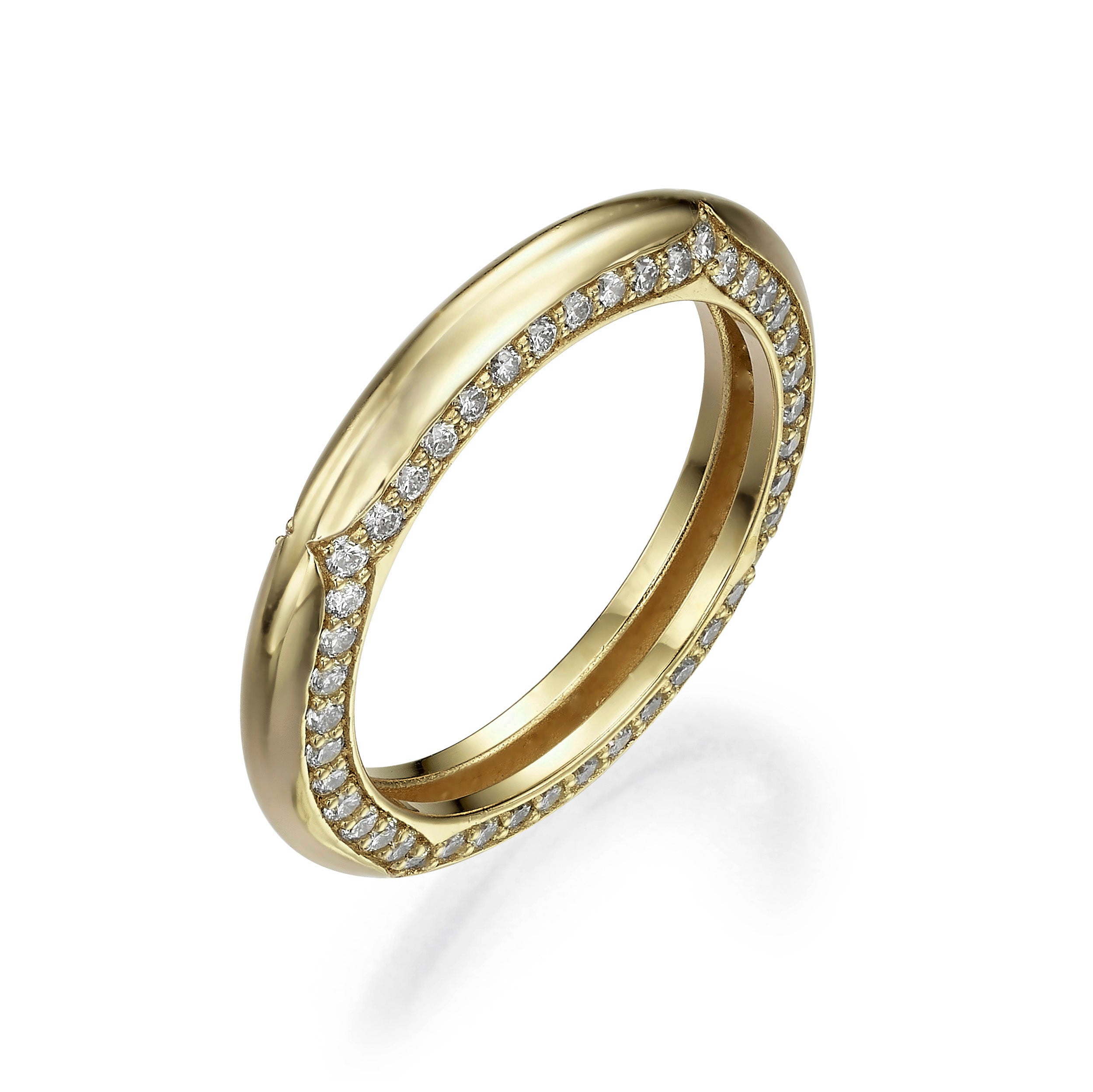 SIDE DIAMOND PAVE RING
