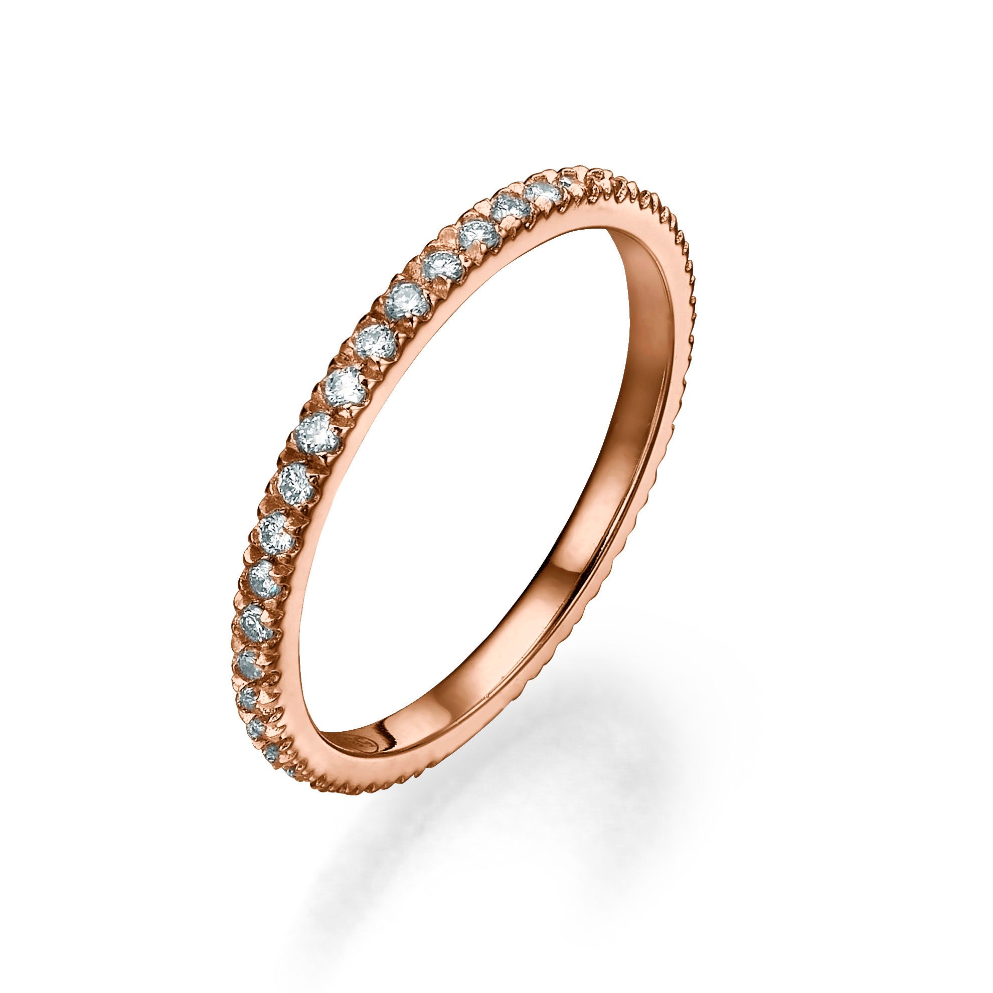 DIAMOND PAVE ETERNITY PINKY RING