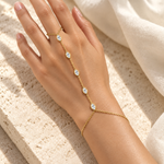 MARQUISE DIAMOND HAND CHAIN