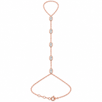 MARQUISE DIAMOND HAND CHAIN - Rose Gold