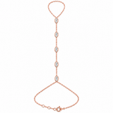 MARQUISE DIAMOND HAND CHAIN - Rose Gold