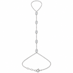 MARQUISE DIAMOND HAND CHAIN - White Gold