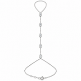 MARQUISE DIAMOND HAND CHAIN - White Gold