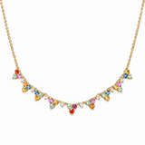 PRISM GEMSTONE NECKLACE - Yellow Gold