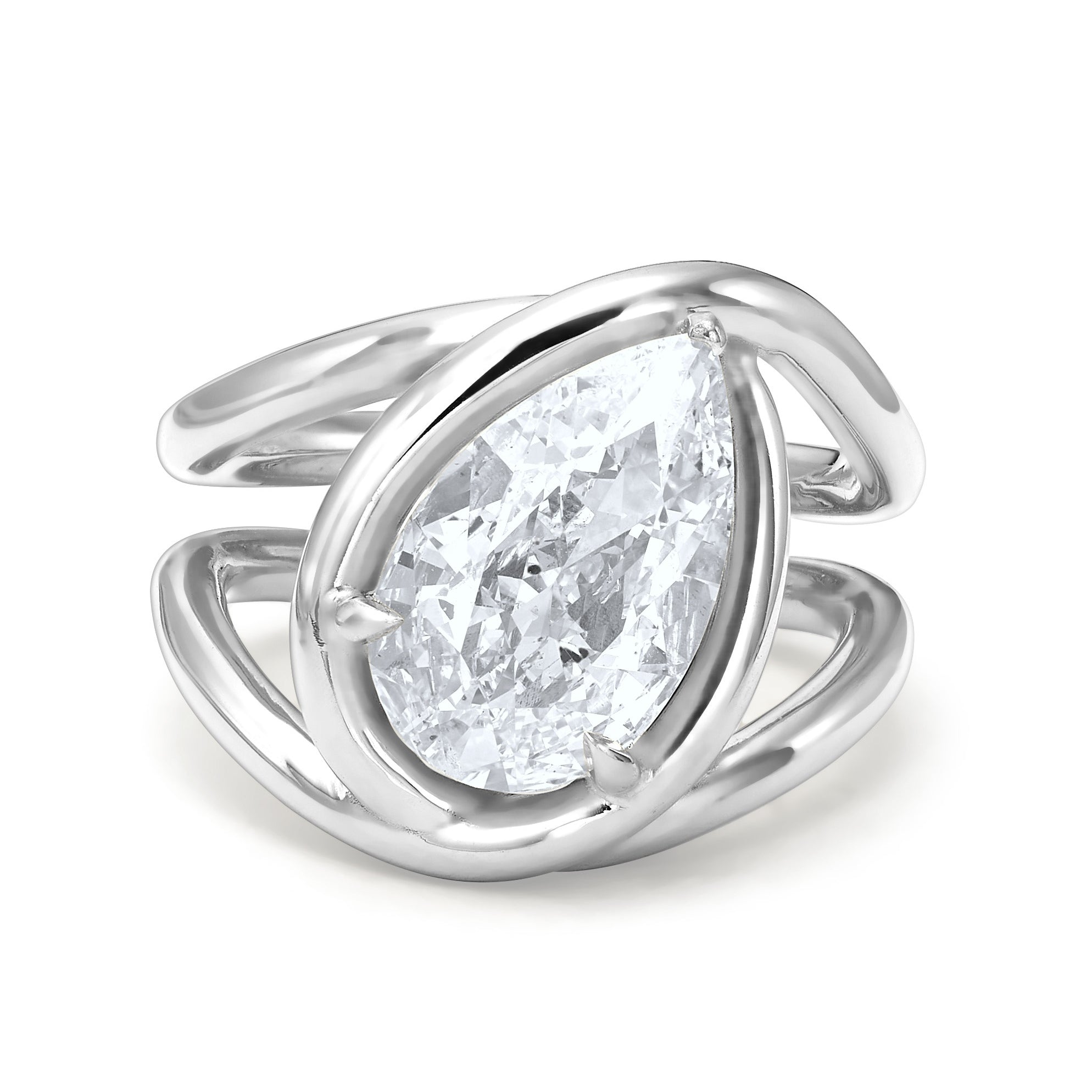 SOLARIS MARQUISE RING - White Gold