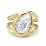 SOLARIS MARQUISE RING - Yellow Gold
