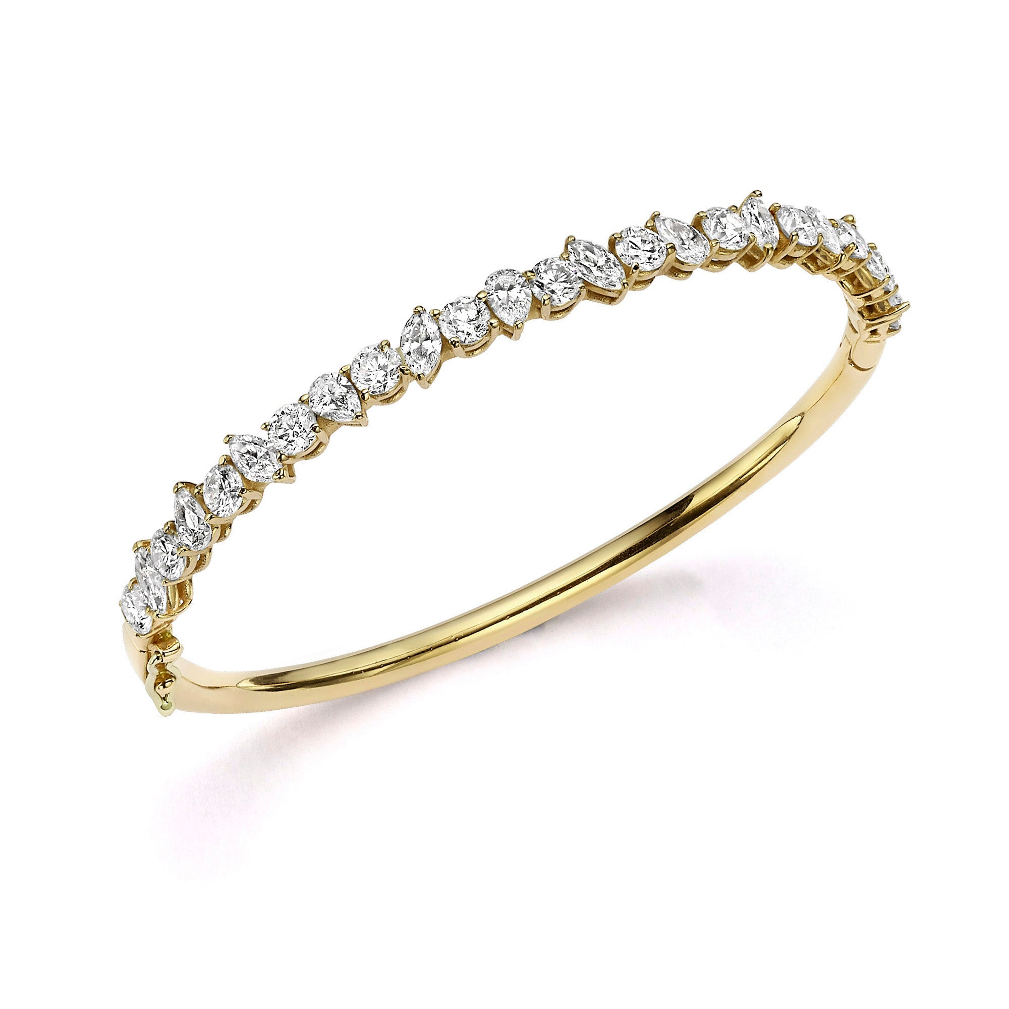 FANCY SHAPE DIAMOND BANGLE