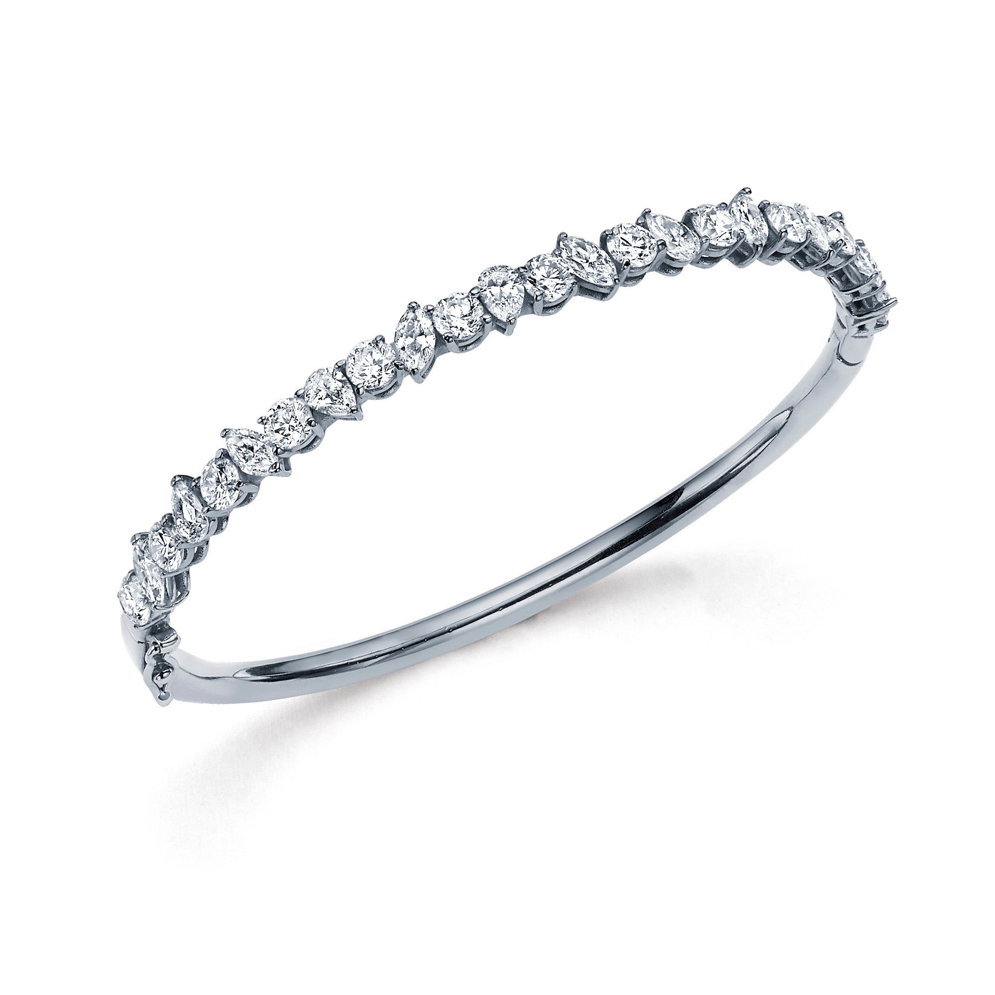 FANCY SHAPE DIAMOND BANGLE