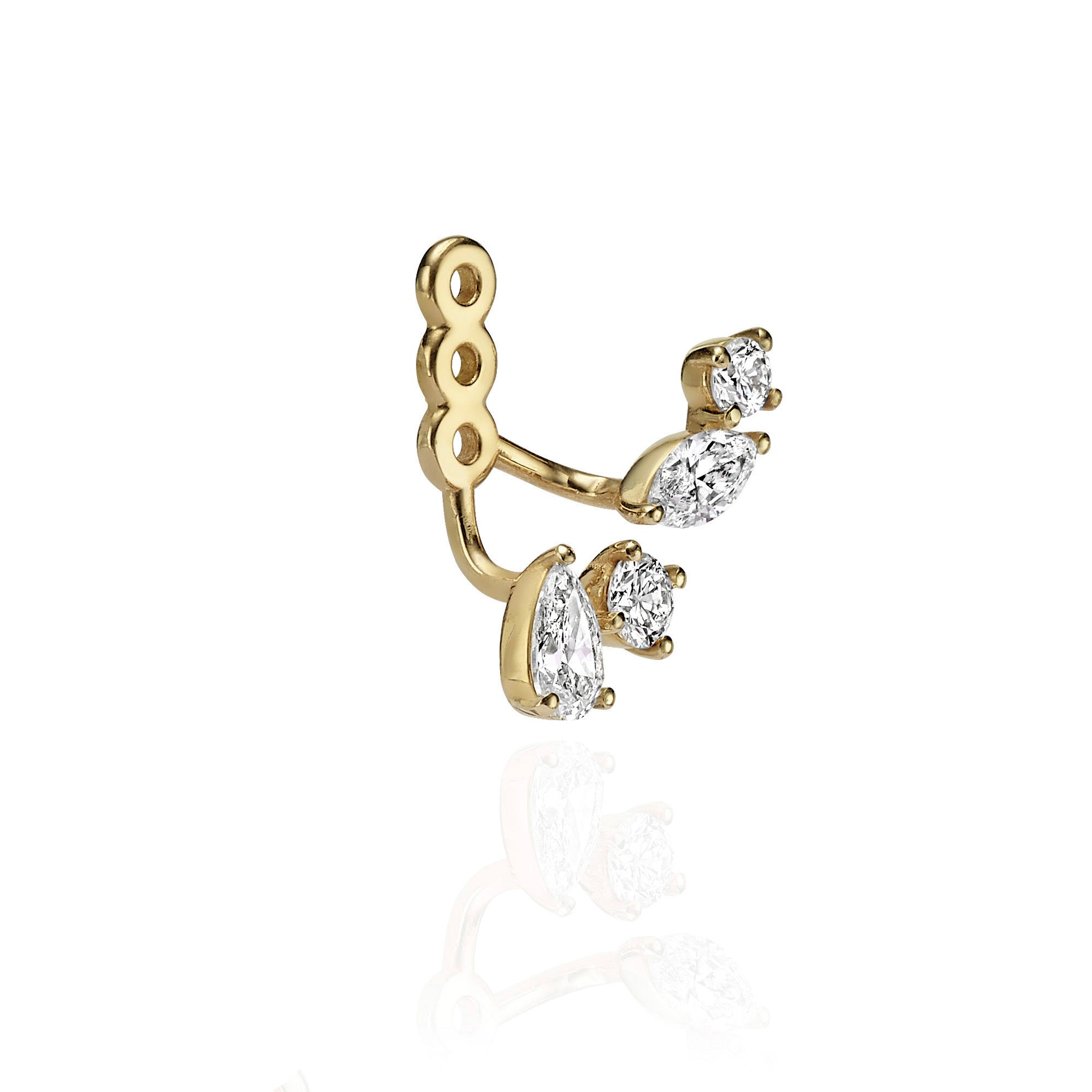 FANCY DIAMOND EAR JACKET