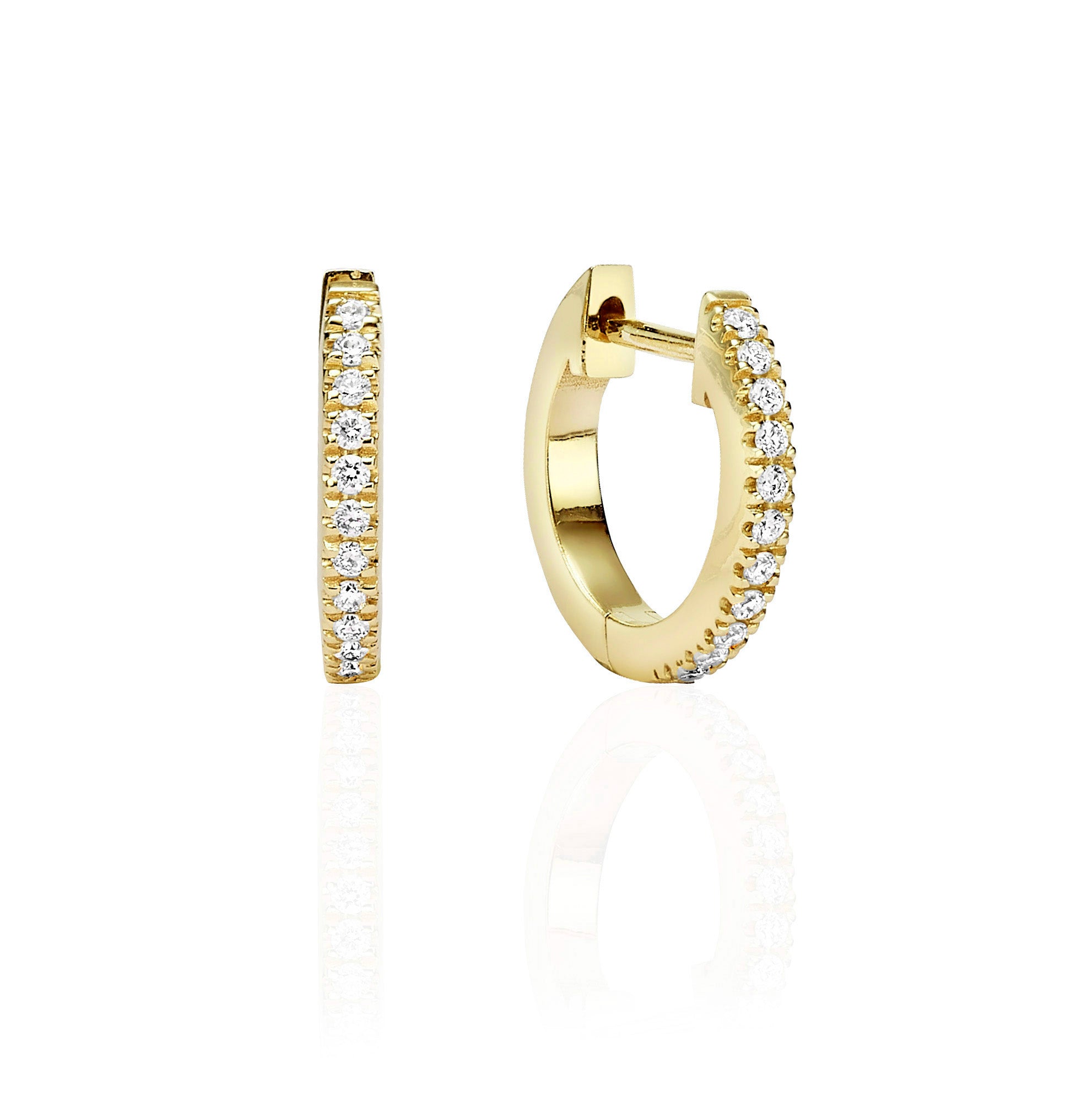 PAVE DIAMOND HUGGIES
